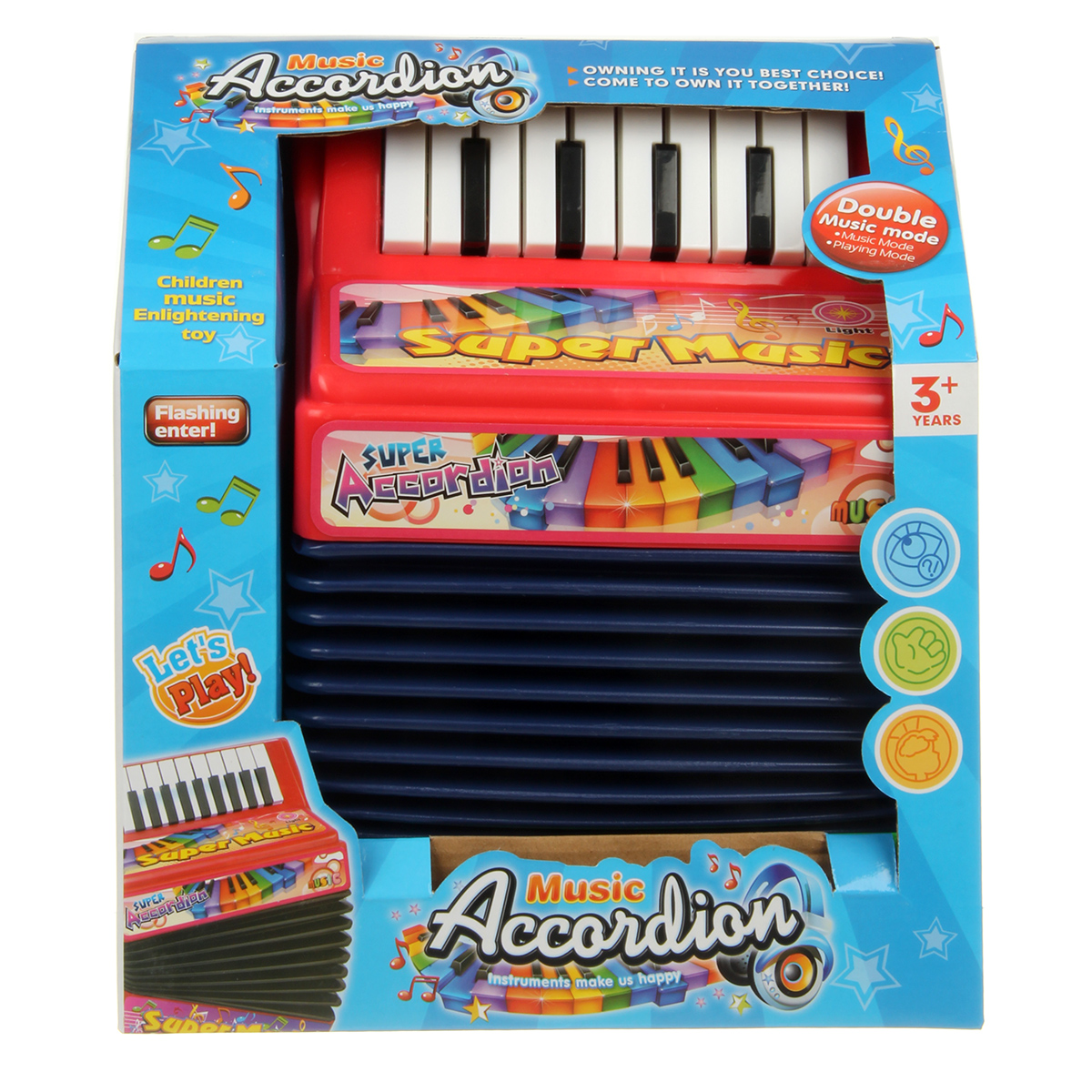 Музыкальная игрушка Veld Co Аккордеон на батарейках - фото 6