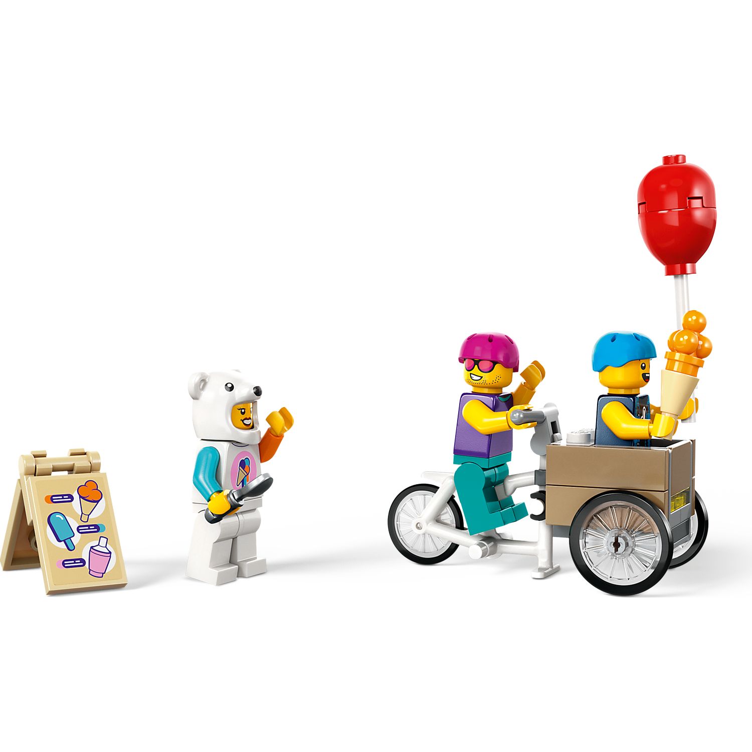 Конструктор LEGO City Магазин мороженого блочный - фото 6