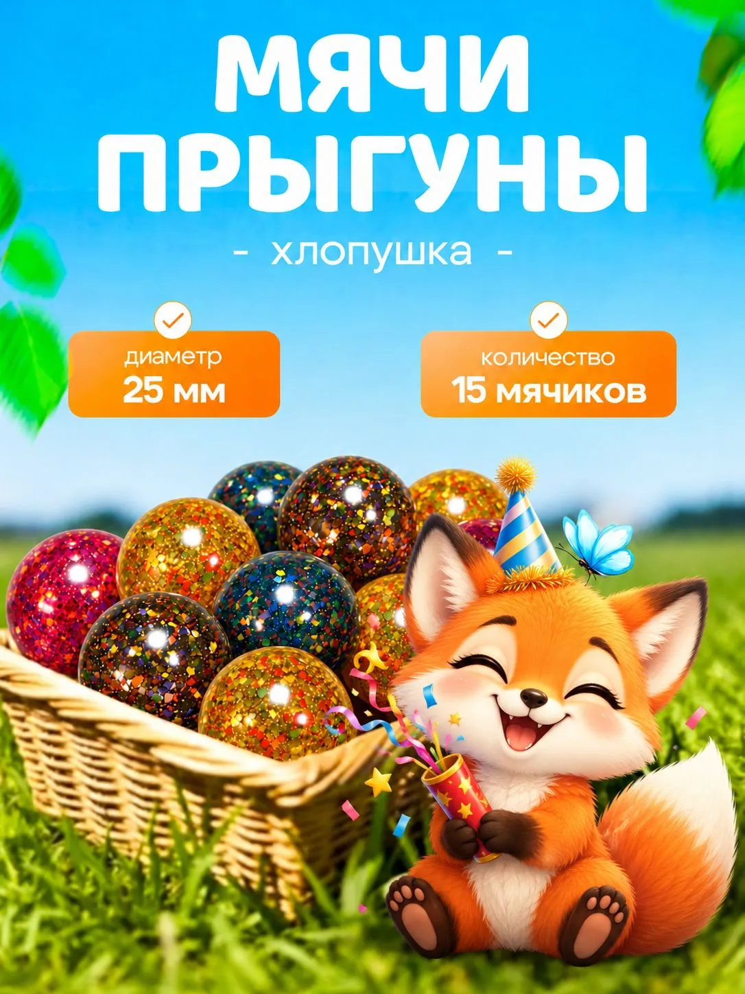 Попрыгунчики KATOO Хлопушка 15шт - фото 1