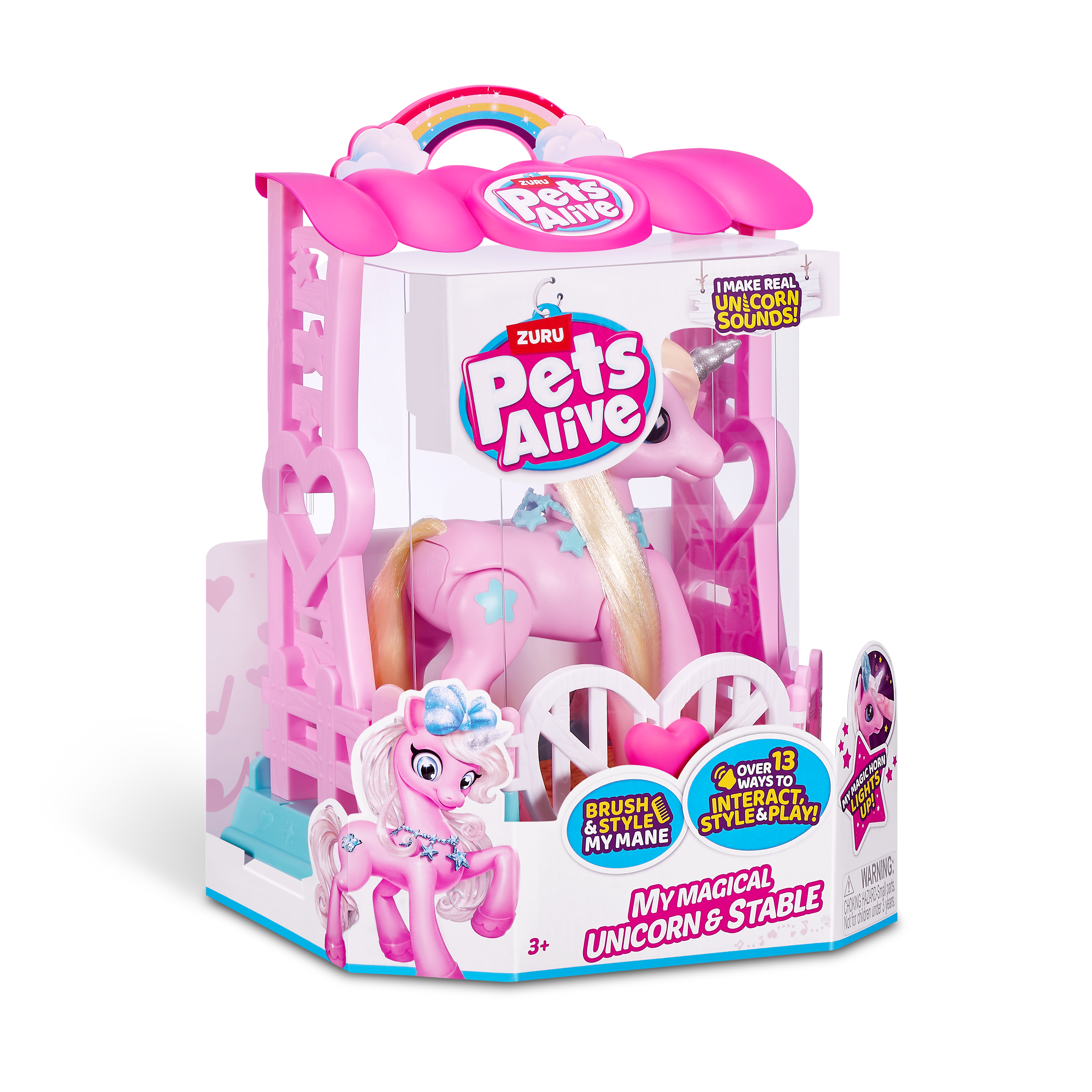 Игровой набор Zuru Pets Alive Единорог со светом и звуком - фото 6