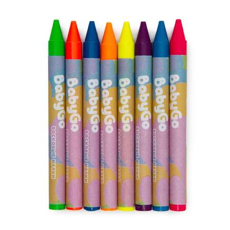 Восковые мелки BabyGo 8 шт.