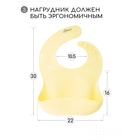 Нагрудник Miyoumi силикон