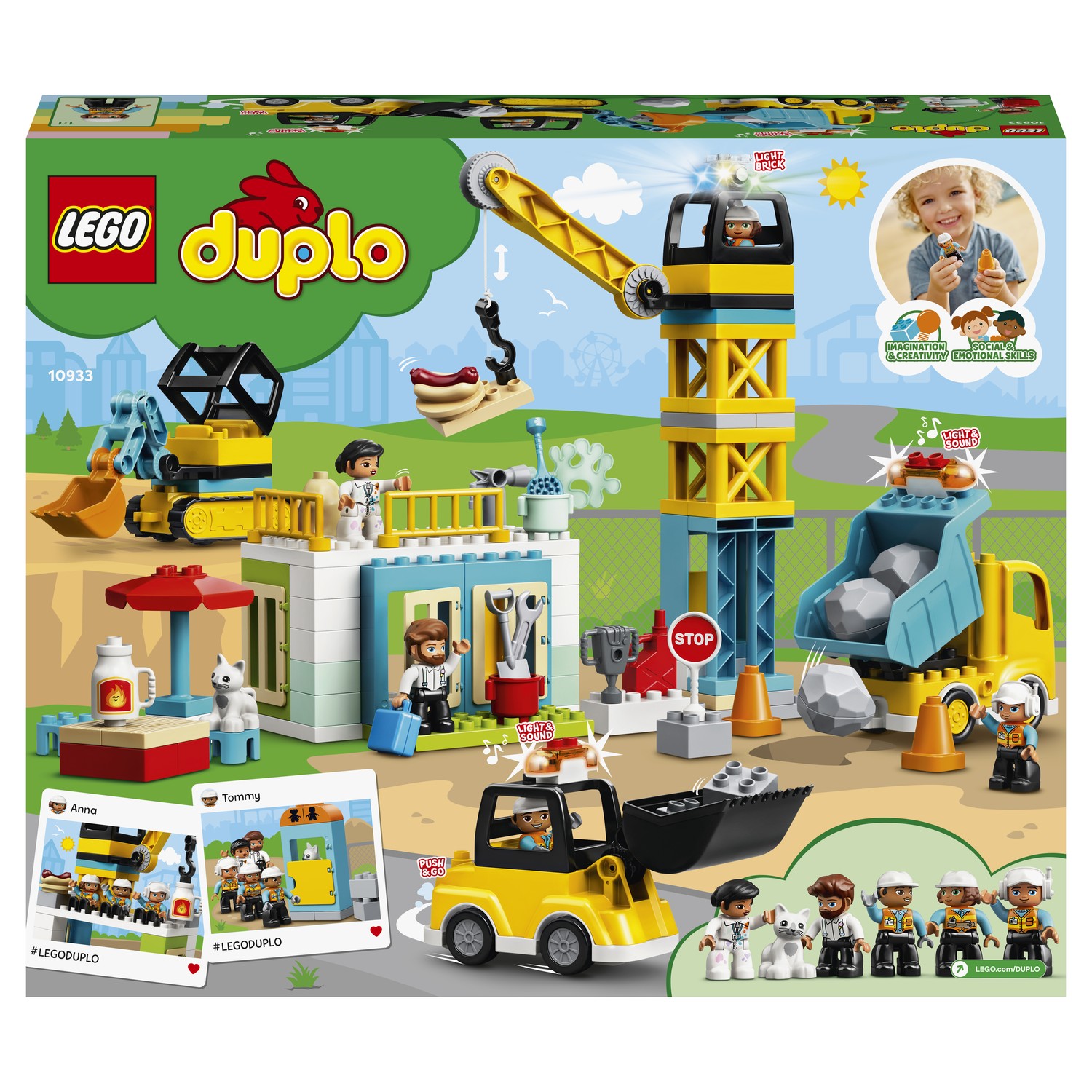 Конструктор LEGO DUPLO Башенный кран на стройке блочный - фото 3