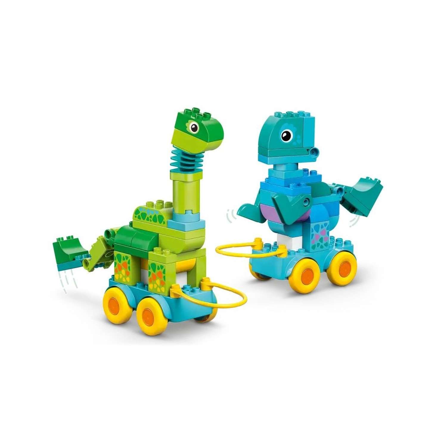 Конструктор LEGO DUPLO 3 в 1 Динозавр на колесах блочный - фото 4