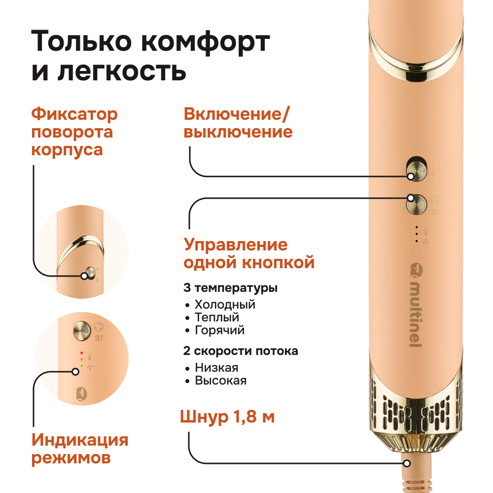 Фен-стайлер Multinel MultiStyle 360 - фото 10