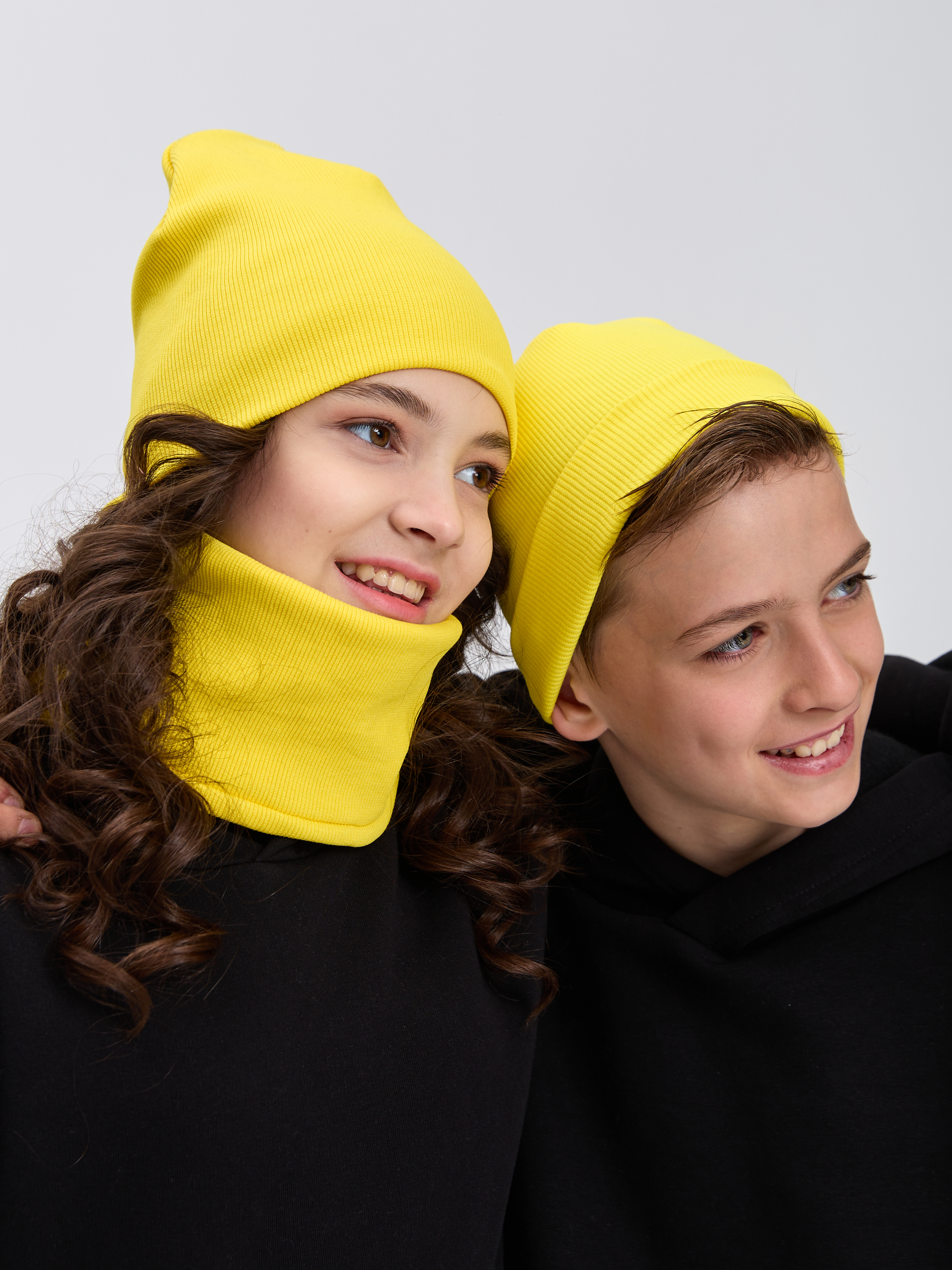 Шапка и снуд Лапушка 0258 жёлтый - фото 10