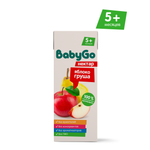 Нектар BabyGo Яблоко-груша с 5 мес 0.2 л