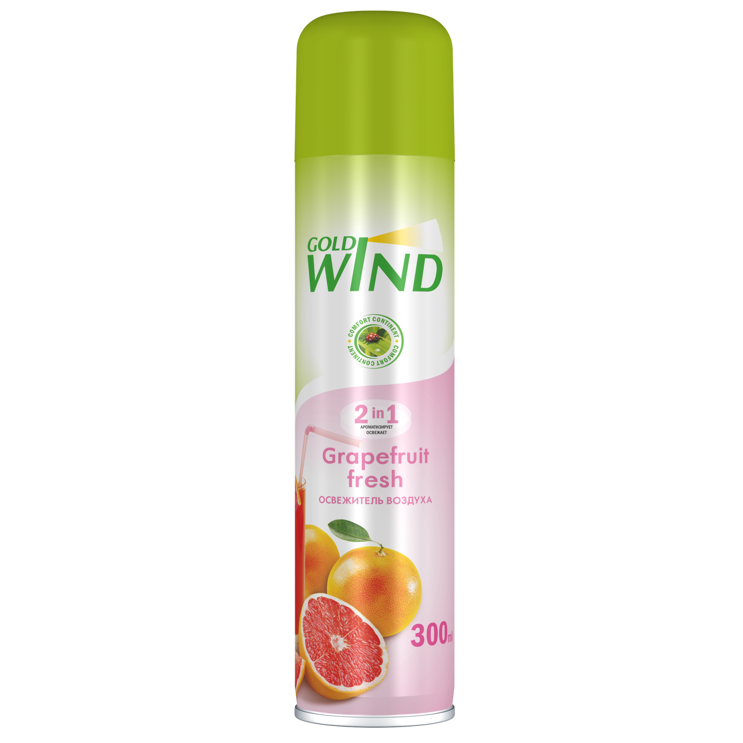 Освежитель воздуха GOLD Wind Grapefruit fresh 300мл - фото 1