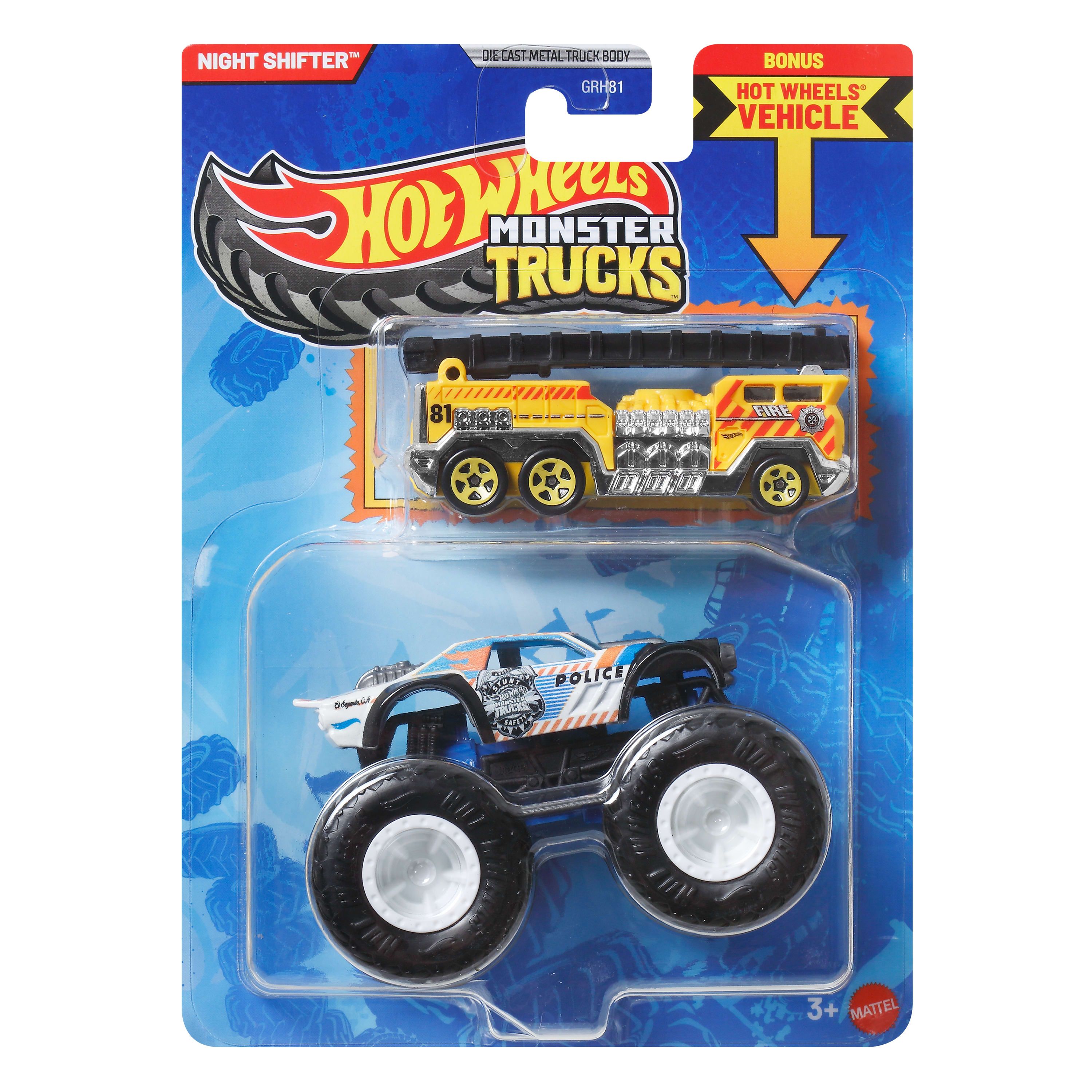 Монстр-трак Hot Wheels Night Shifter GRH81/JJT60 - фото 6