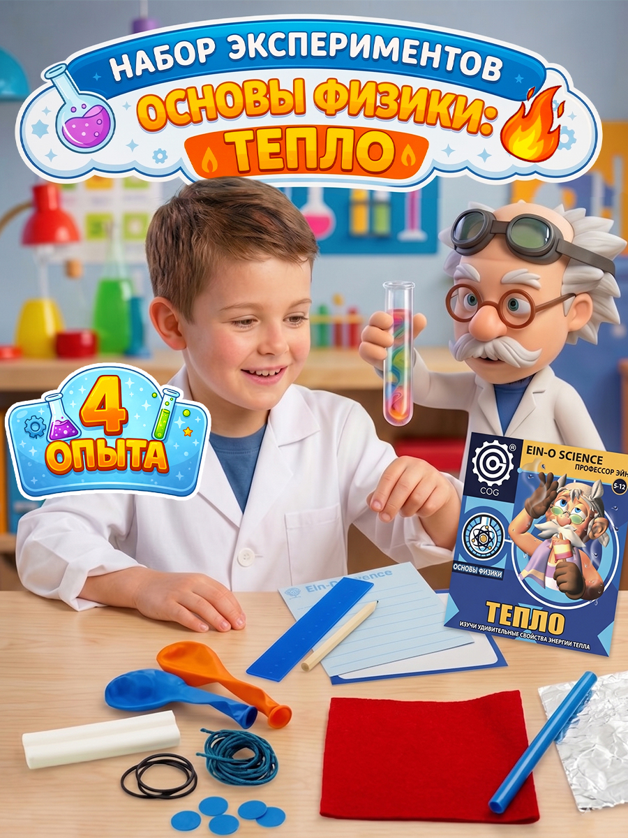 Набор для опытов Профессор Эйн Эксперимент с теплом - фото 1