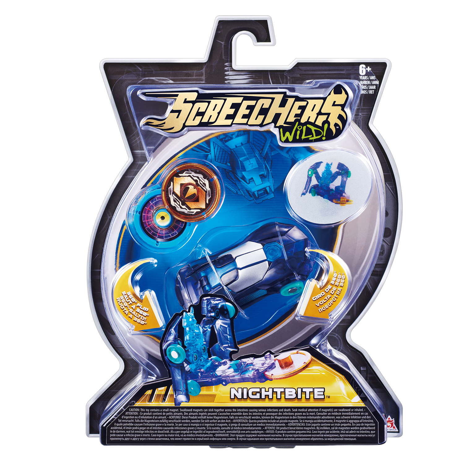 Игровой набор Screechers Wild Маш-транс. Найтбайт л1 - фото 1