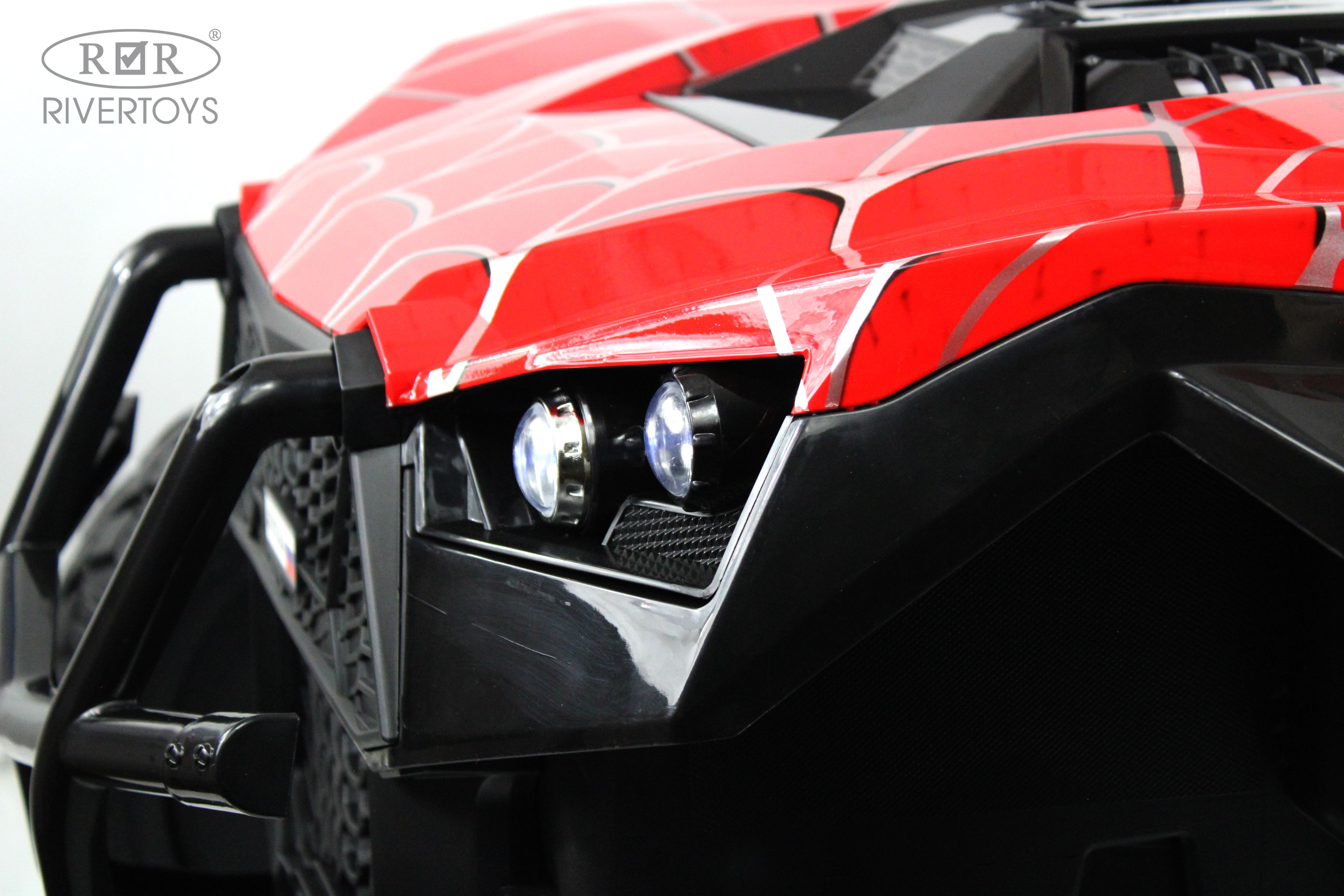 Электромобиль RIVERTOYS A707AA-LUX-NEW-RED-SPIDER С пультом ДУ - фото 17
