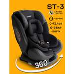 Автокресло Amarobaby ST-3 Isofix 0+/1/2/3 (0-36 кг) черный