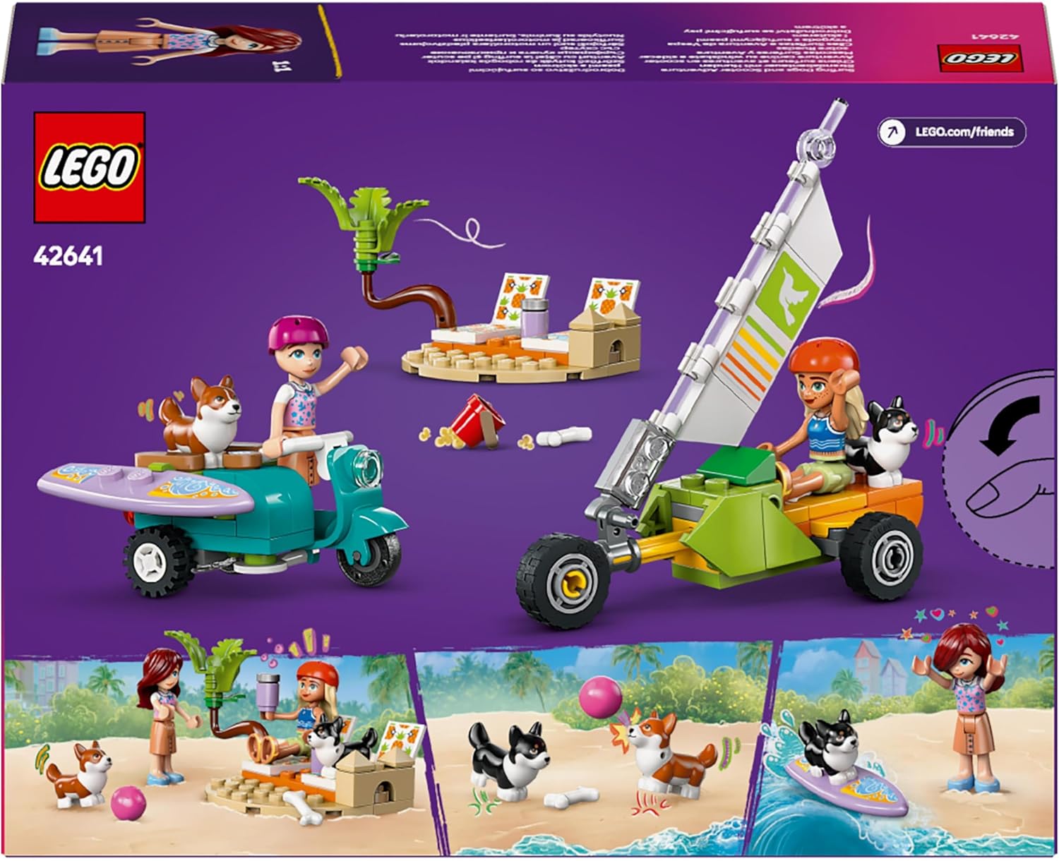 Конструктор LEGO Friends Собаки-сёрфингисты 113 дет. - фото 6