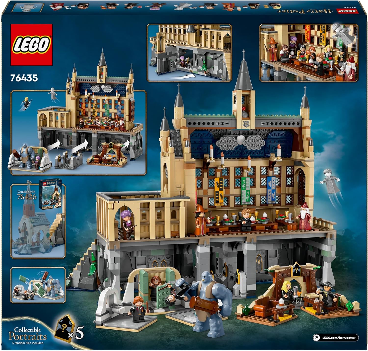 Конструктор LEGO Harry Potter Хогвартс Большой зал 1732 дет. - фото 11