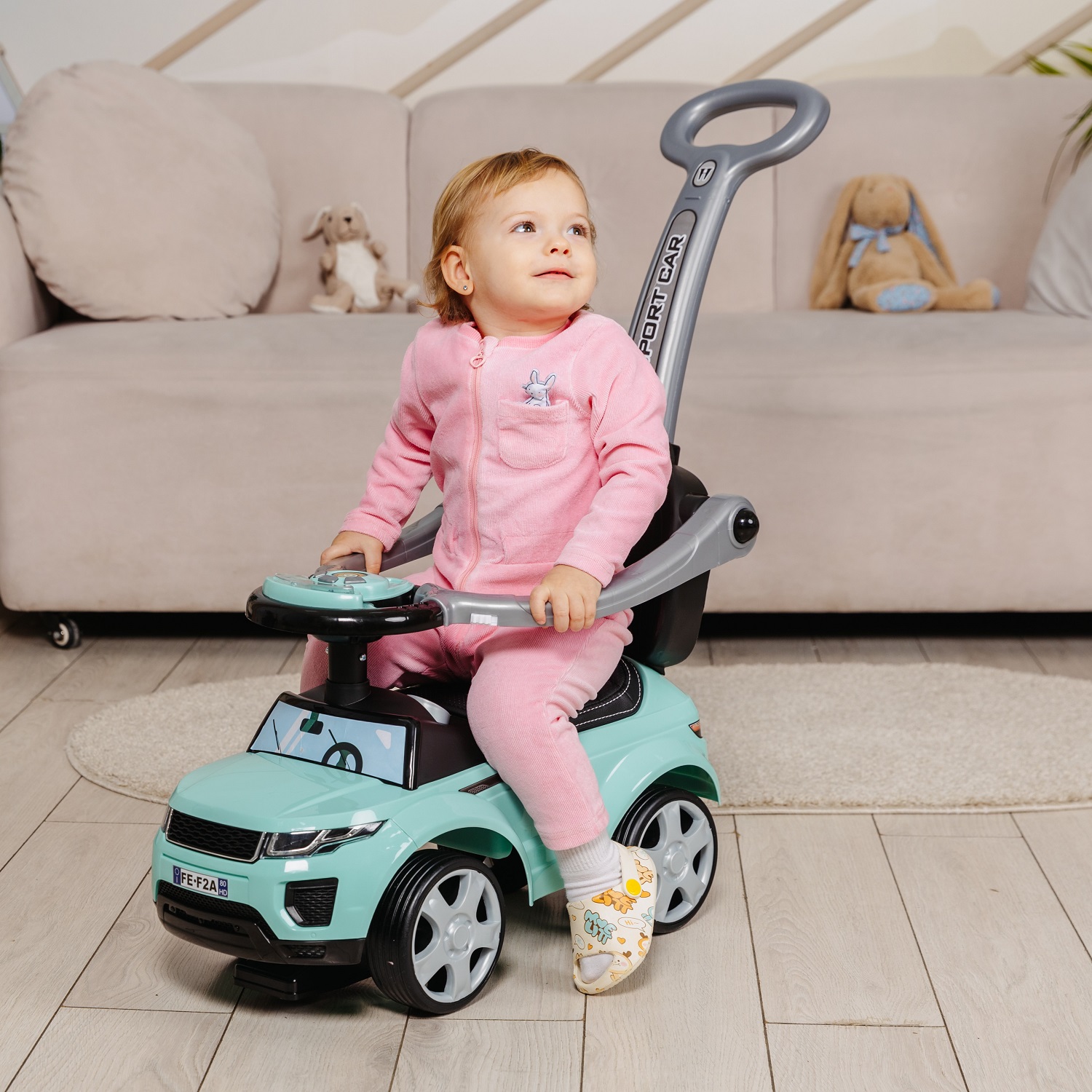 Пушкар BabyCare Sport car с ручкой - фото 12