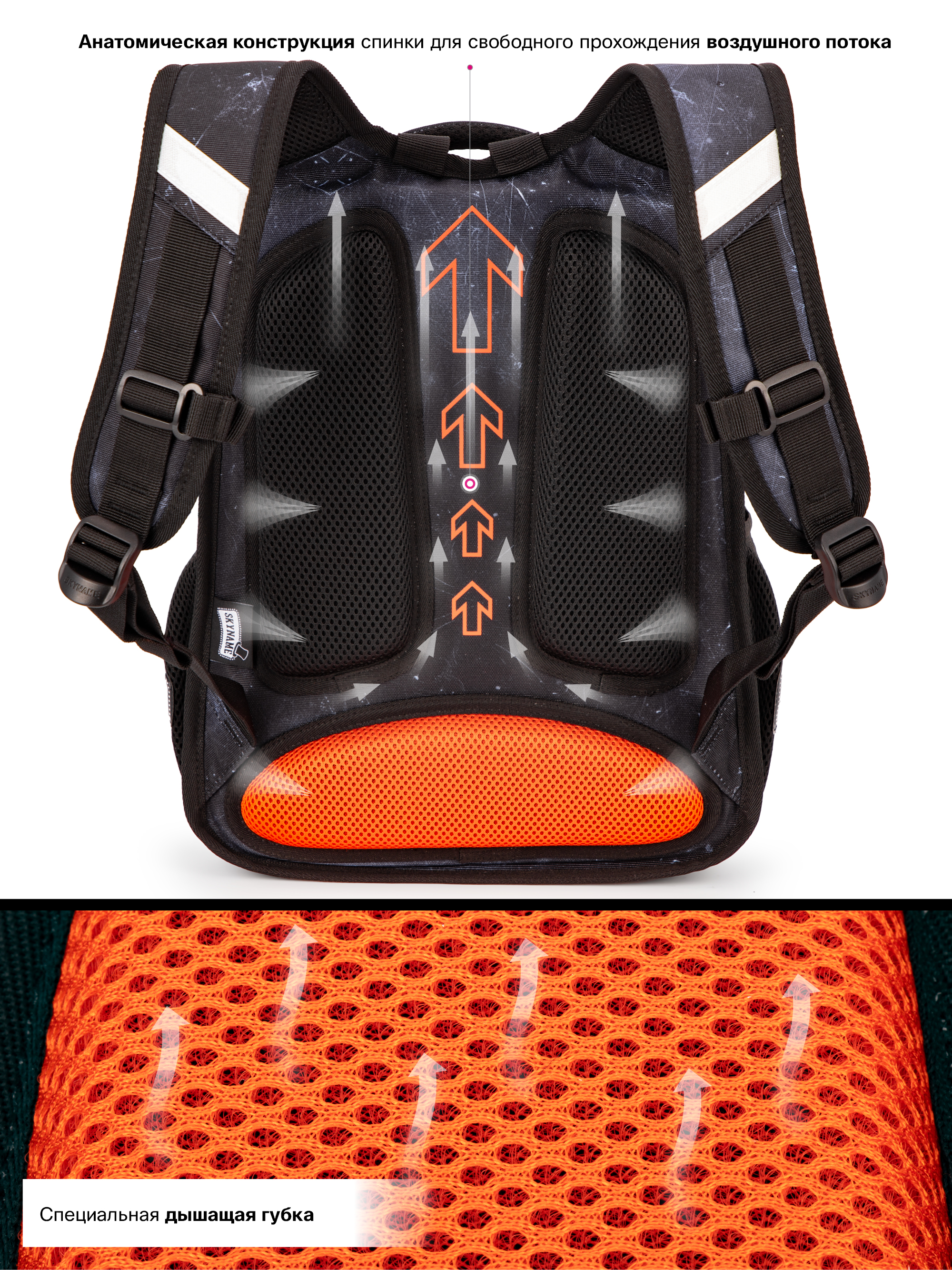 Рюкзак SkyName 1-4 класс, набор 5 в 1 - фото 11