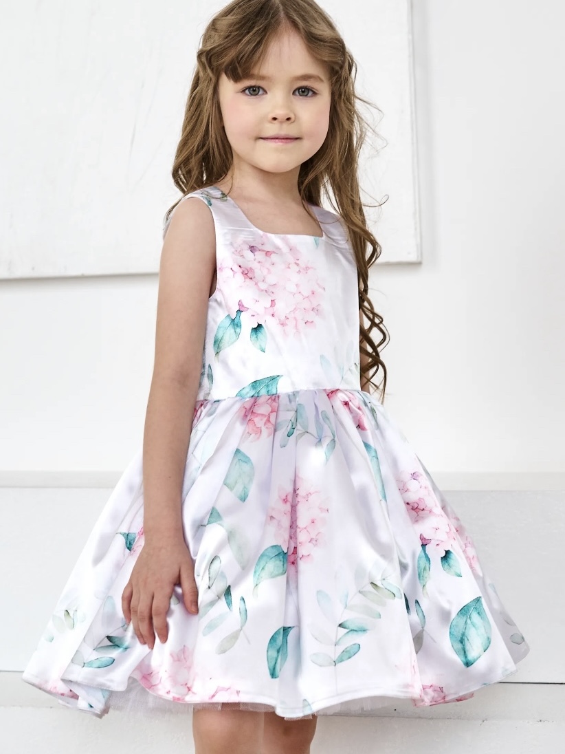 Платье LELUkids LK.CH.21SL/белый - фото 1