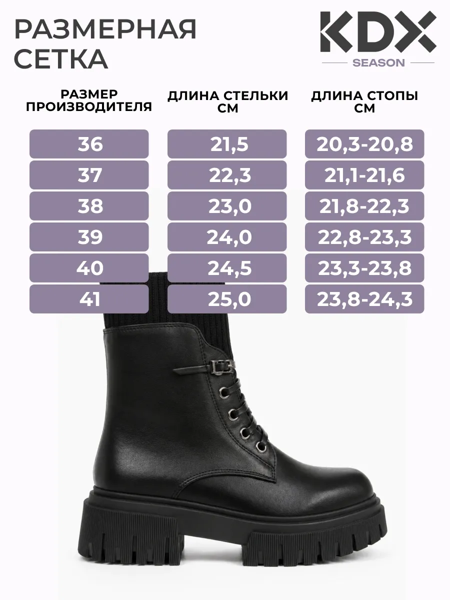 Ботинки KDX DLN-09 black - фото 4