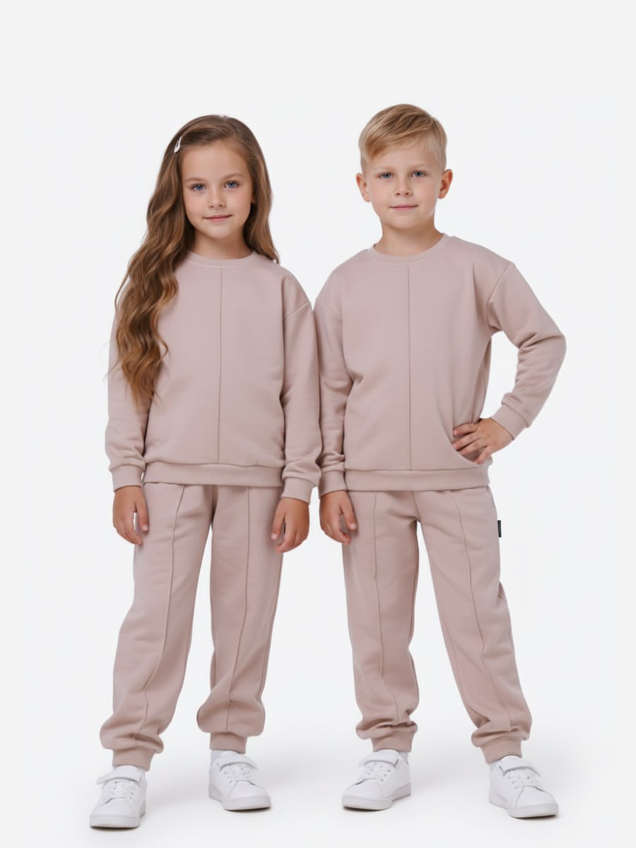 Костюм спортивный VEDDI 2260/6041фп-2024-бежевый - фото 3