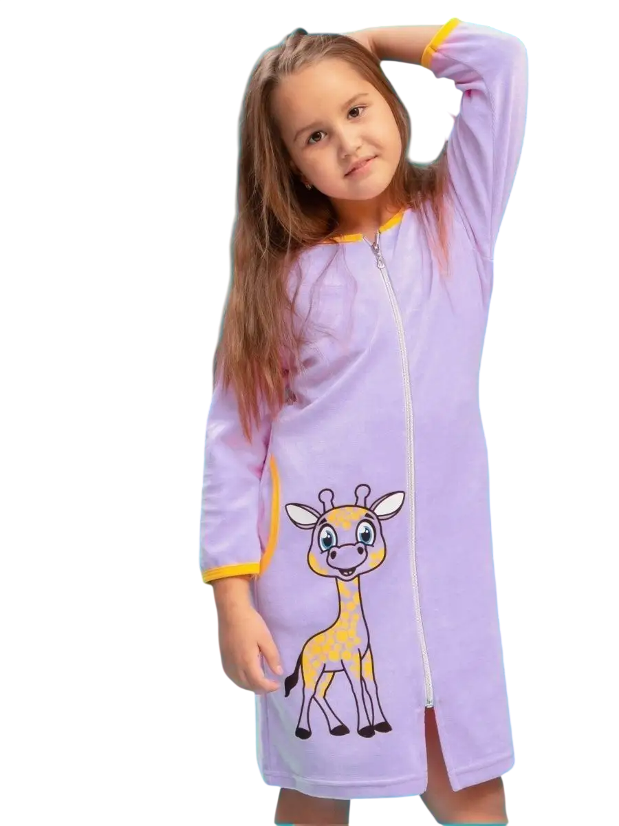 Халат TOTEMFOX 831В2F/сиреневыйЖираф - фото 1