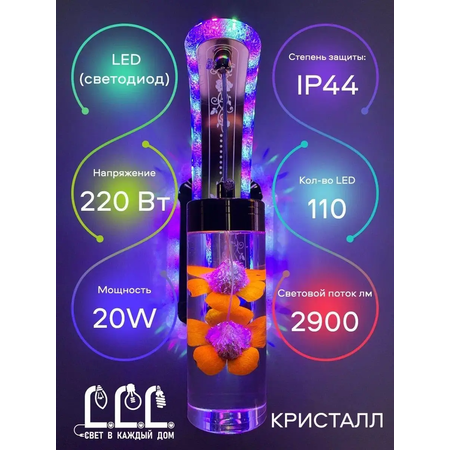 Светильник настенный LLL Бра кристалл оранжевый