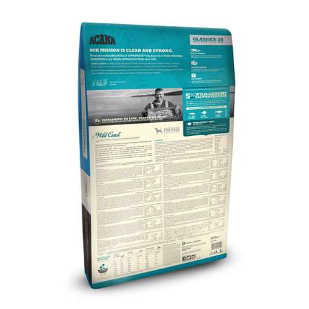 Корм для собак ACANA 11.4кг Classics Wild Coast рыба