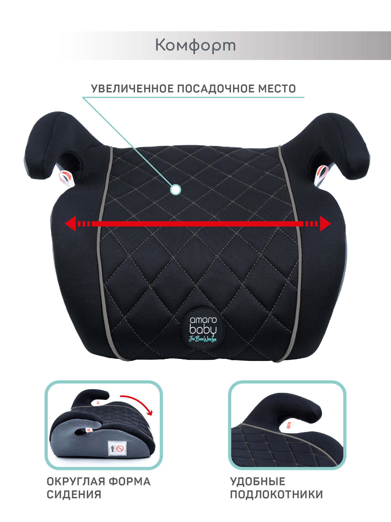 Автокресло Amarobaby Easy way 3 (22-36 кг) серый - фото 5