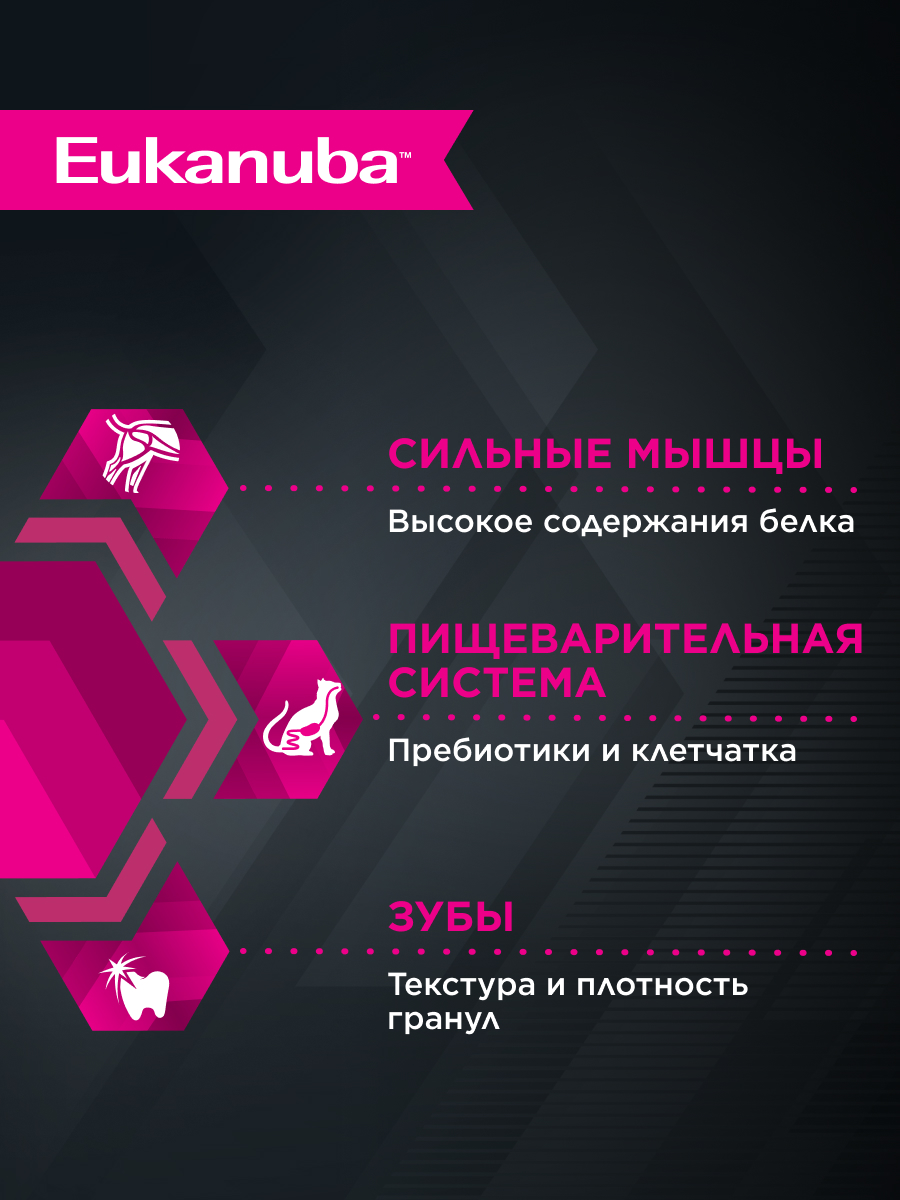 Корм сухой для кошек Eukanuba Cat 400г птица с избыточным весом и стерилизованных - фото 3