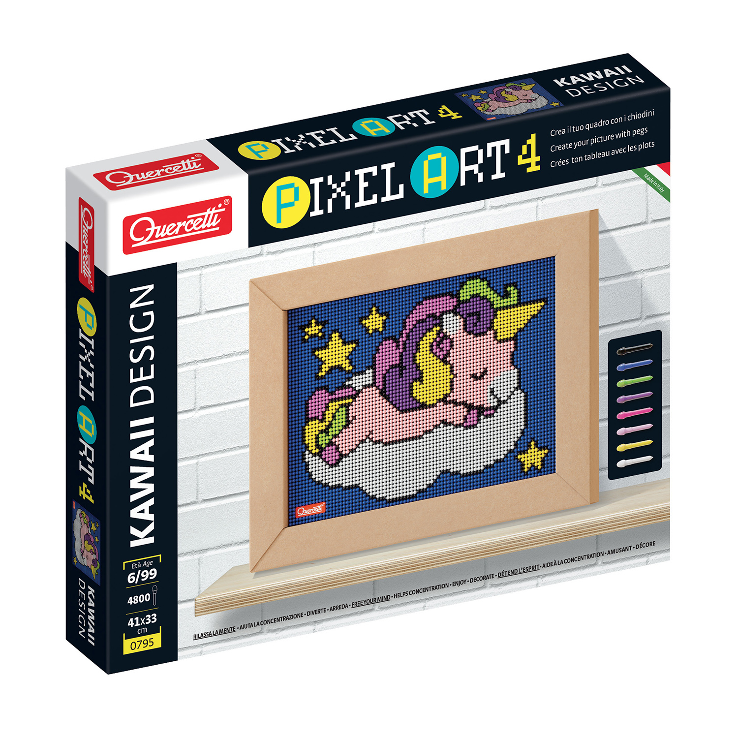 Мозаика QUERCETTI Pixel Art Kawaii Единорог - фото 1