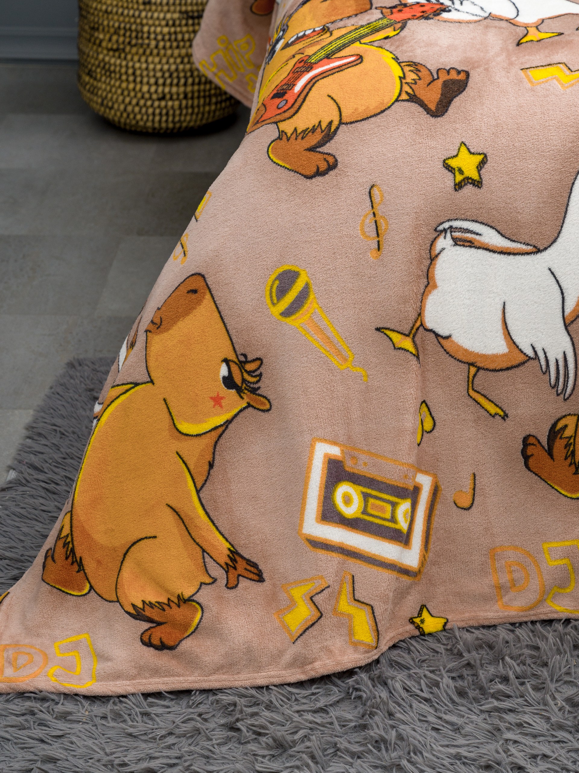 Плед Павлинка Капибара и гусь 200 x 220 см - фото 10