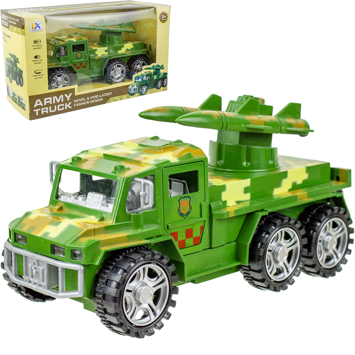 Грузовик Story Game DX5500-1B/зеленый - фото 1