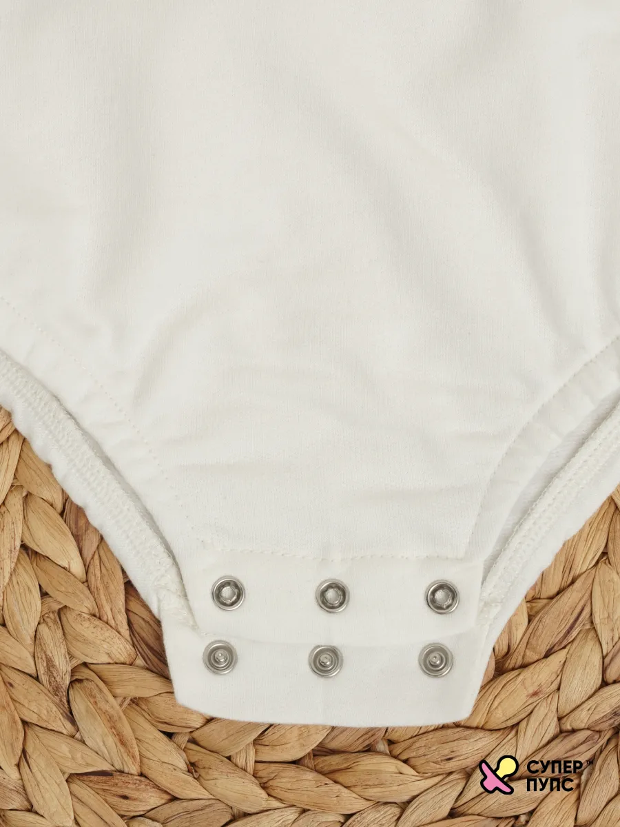 Боди Супер Пупс ромпер/молочный/розовыймилота - фото 11