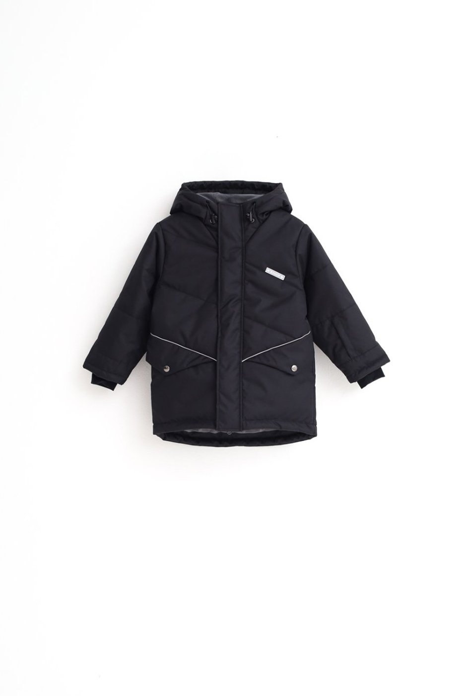 Куртка MINIDINO MDW1-JW016/0Куртка спортивная зимняя Асимметрия черный - фото 6