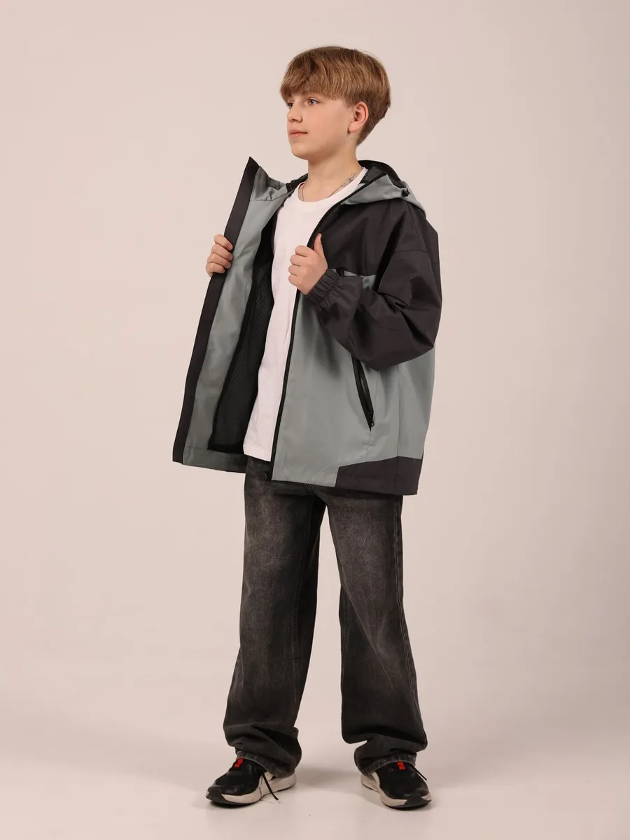 Ветровка Аврора 946-голубой/графит - фото 1