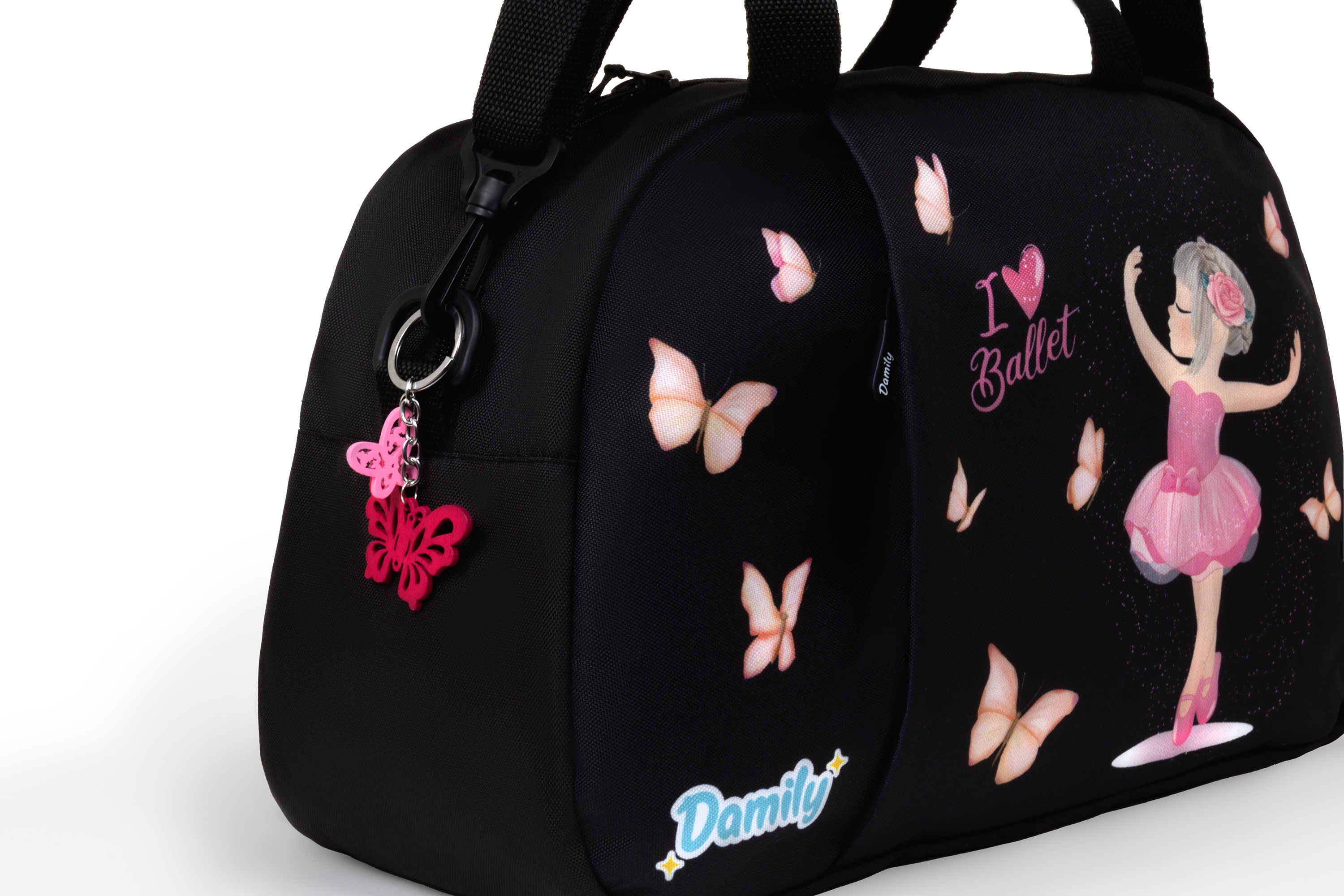 Спортивная сумка Damily "БАЛЕРИНА С БАБОЧКАМИ" - фото 10