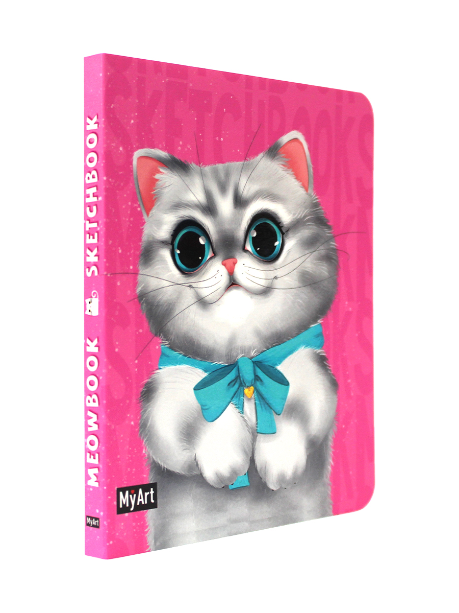 Скетчбук Проф-Пресс карманный блокнот Meowbook. А6 80 лист. 1 шт. - фото 6