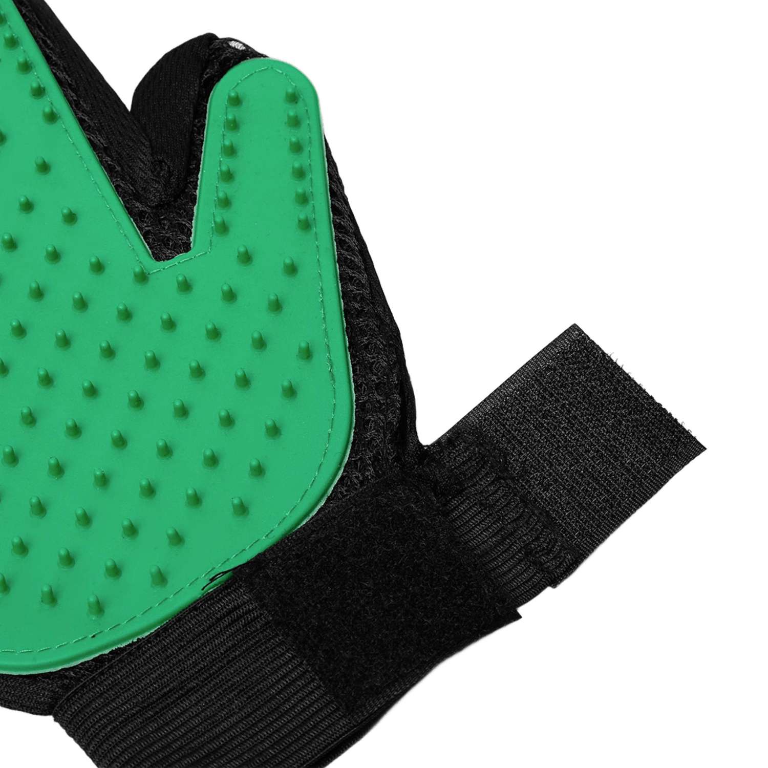 Перчатка-щетка для шерсти Пижон на правую руку с удлиненными зубчиками - фото 4