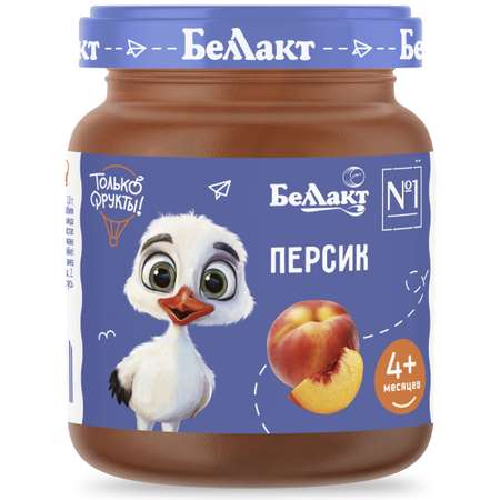 Пюре Беллакт из персиков 100г с 4месяцев
