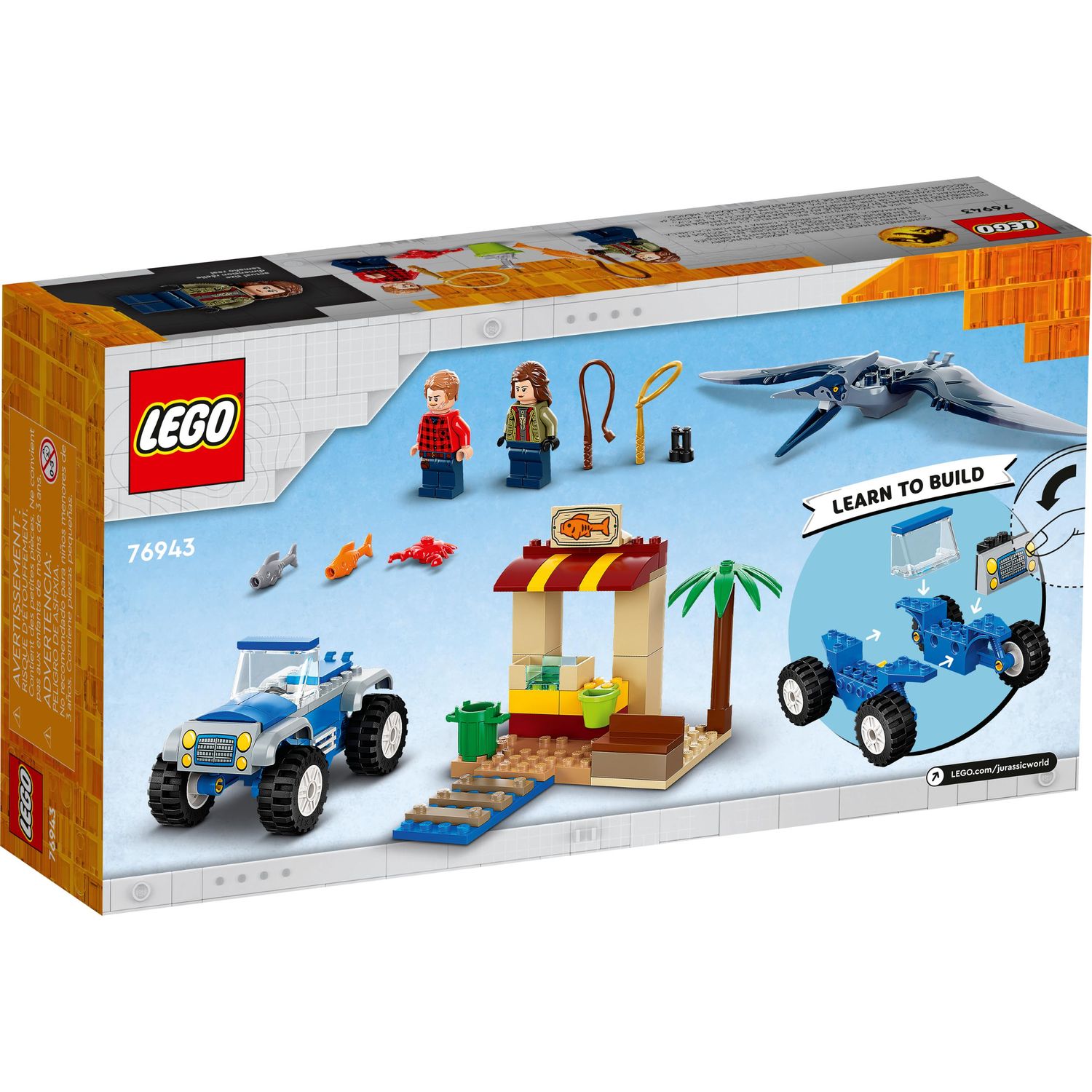 Конструктор LEGO Jurassic World Погоня за Птеранодоном 94 дет. - фото 6