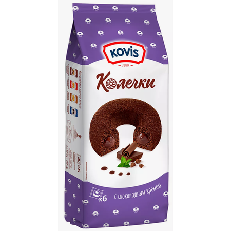 Колечки сдобные Kovis Шоколад 240г