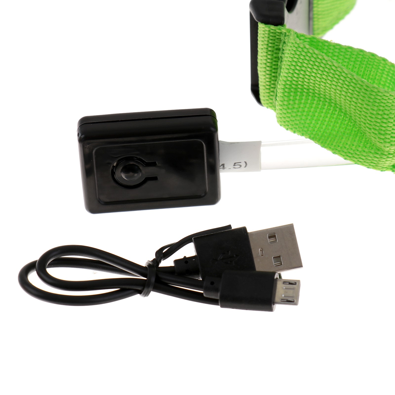 Ошейник Пижон с подсветкой зарядка от USB до 58 см 3 режима свечения зелёный - фото 6
