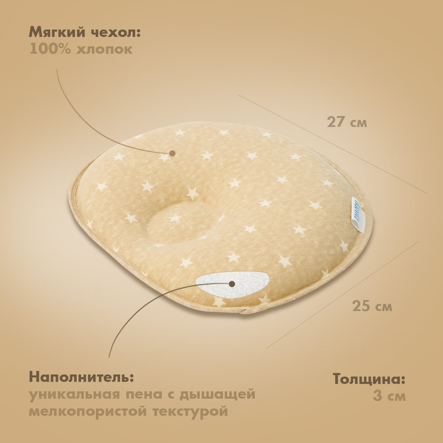 Подушка анатомическая Nuovita 25 x 27 см - фото 5