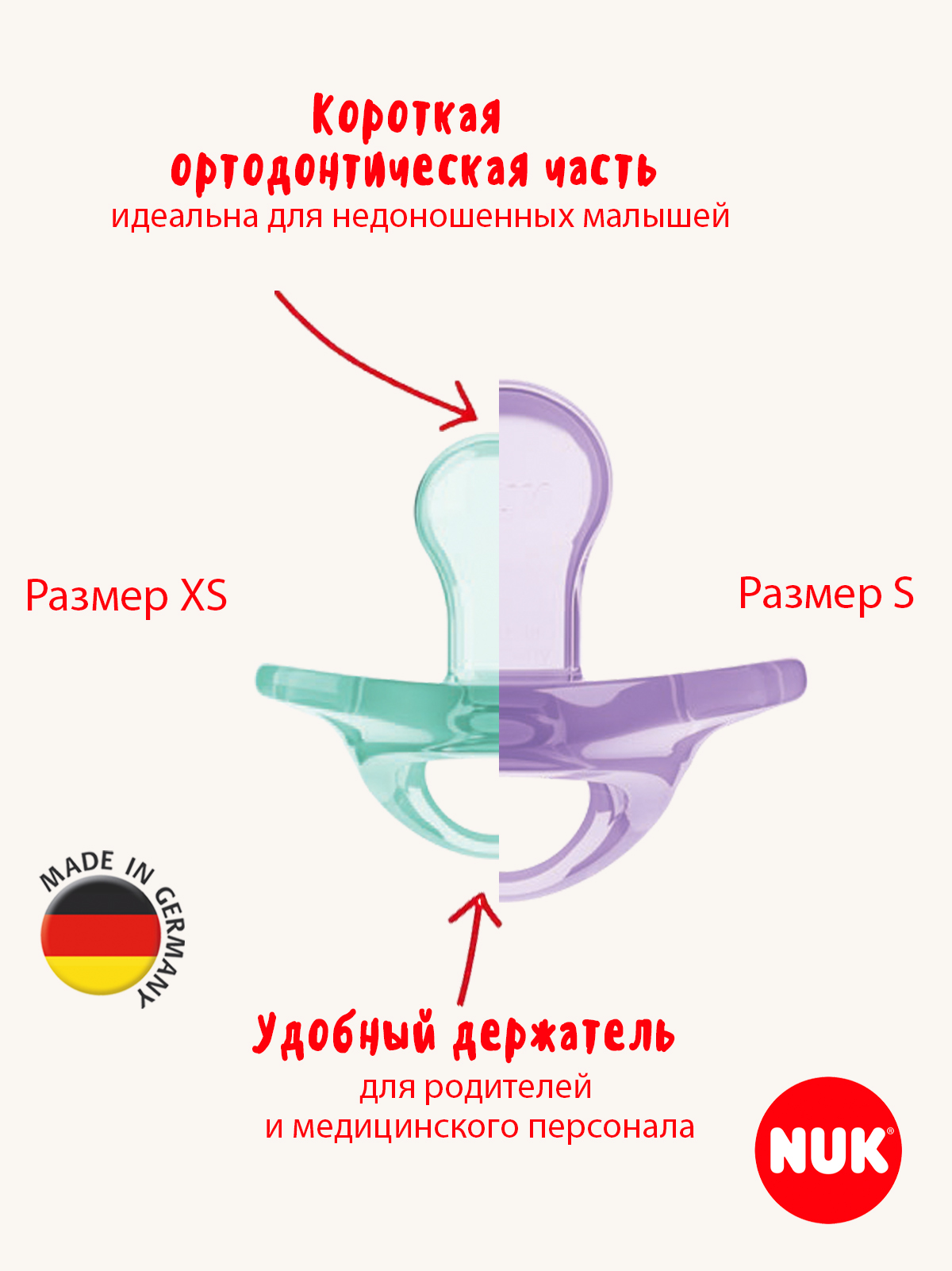 Пустышка Nuk силикон ортодонтическая от 0 мес. 1 шт. - фото 4