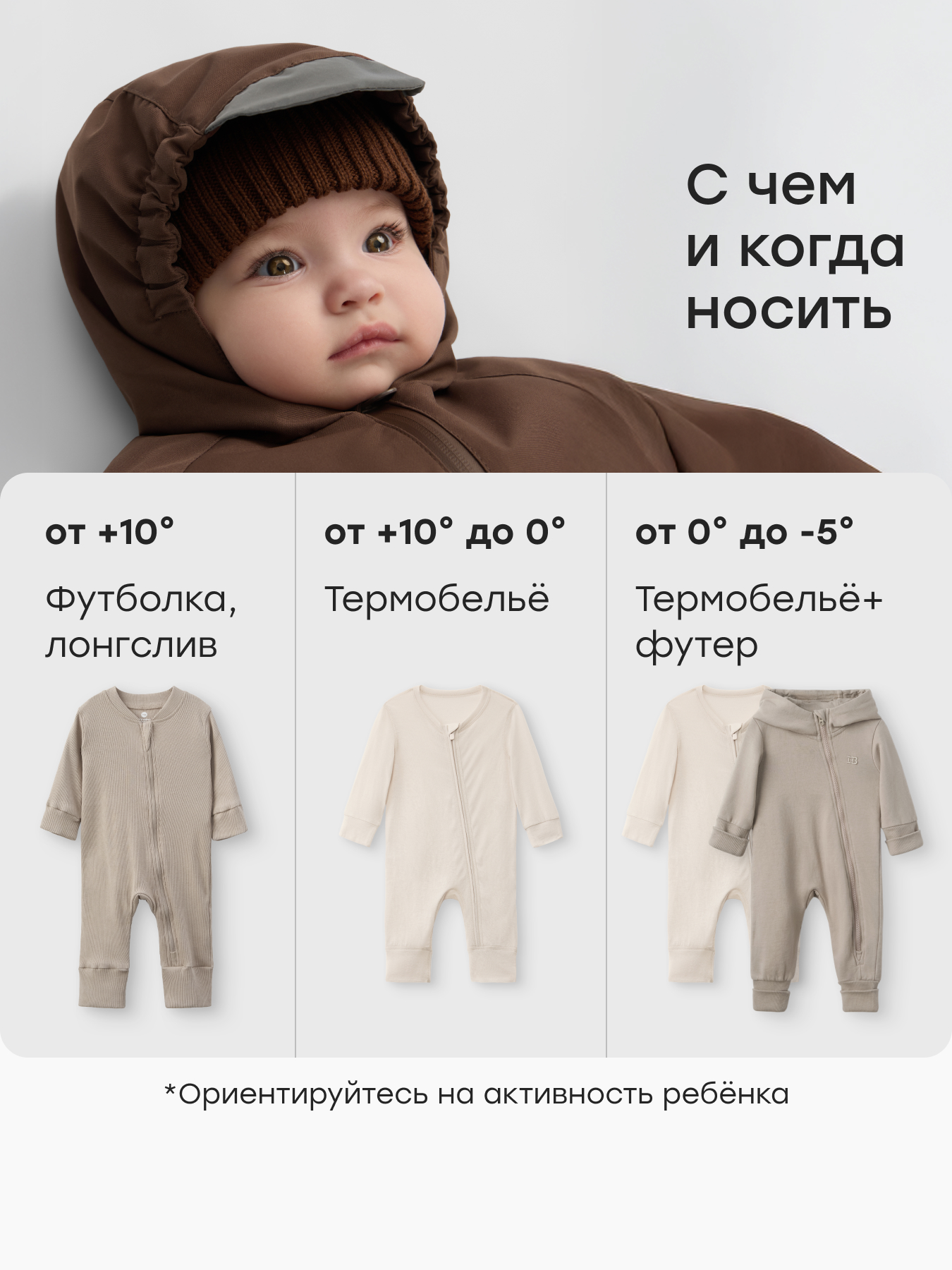 Комбинезон Happy Baby 88355-0_brown - фото 6