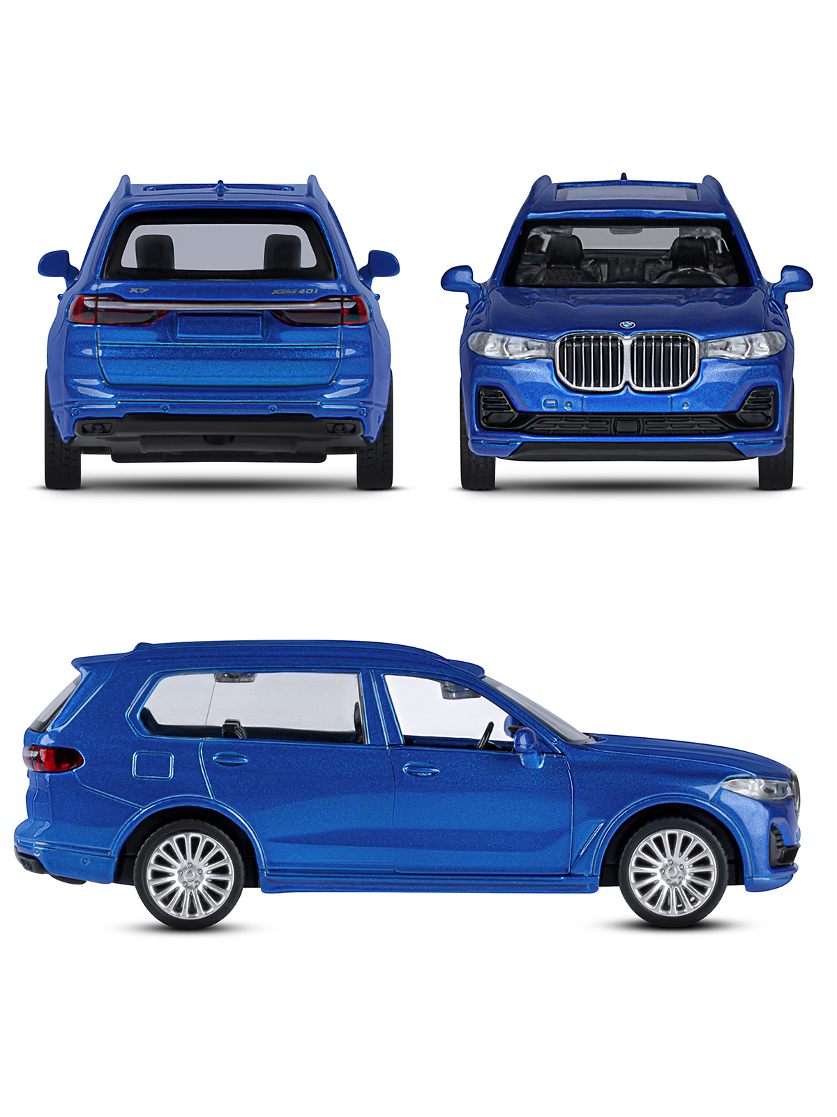 Внедорожник АВТОпанорама BMW X7 1:44 JB1251257 - фото 5