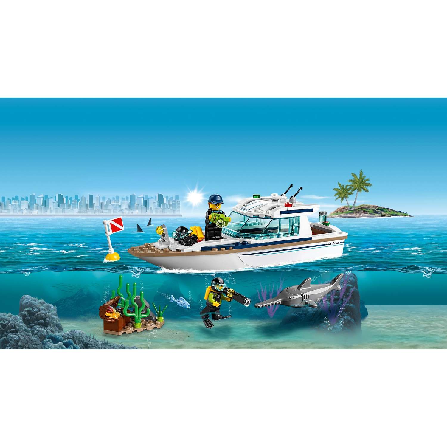 Конструктор LEGO City Great Vehicles Яхта блочный - фото 4