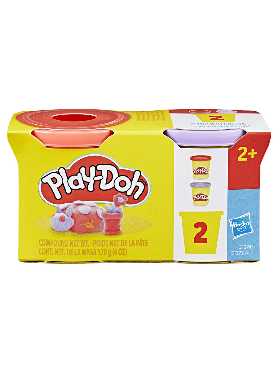 Масса для лепки Hasbro набор Play Doh красный+лаванда - фото 3