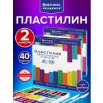 Пластилин Brauberg 40 цв.