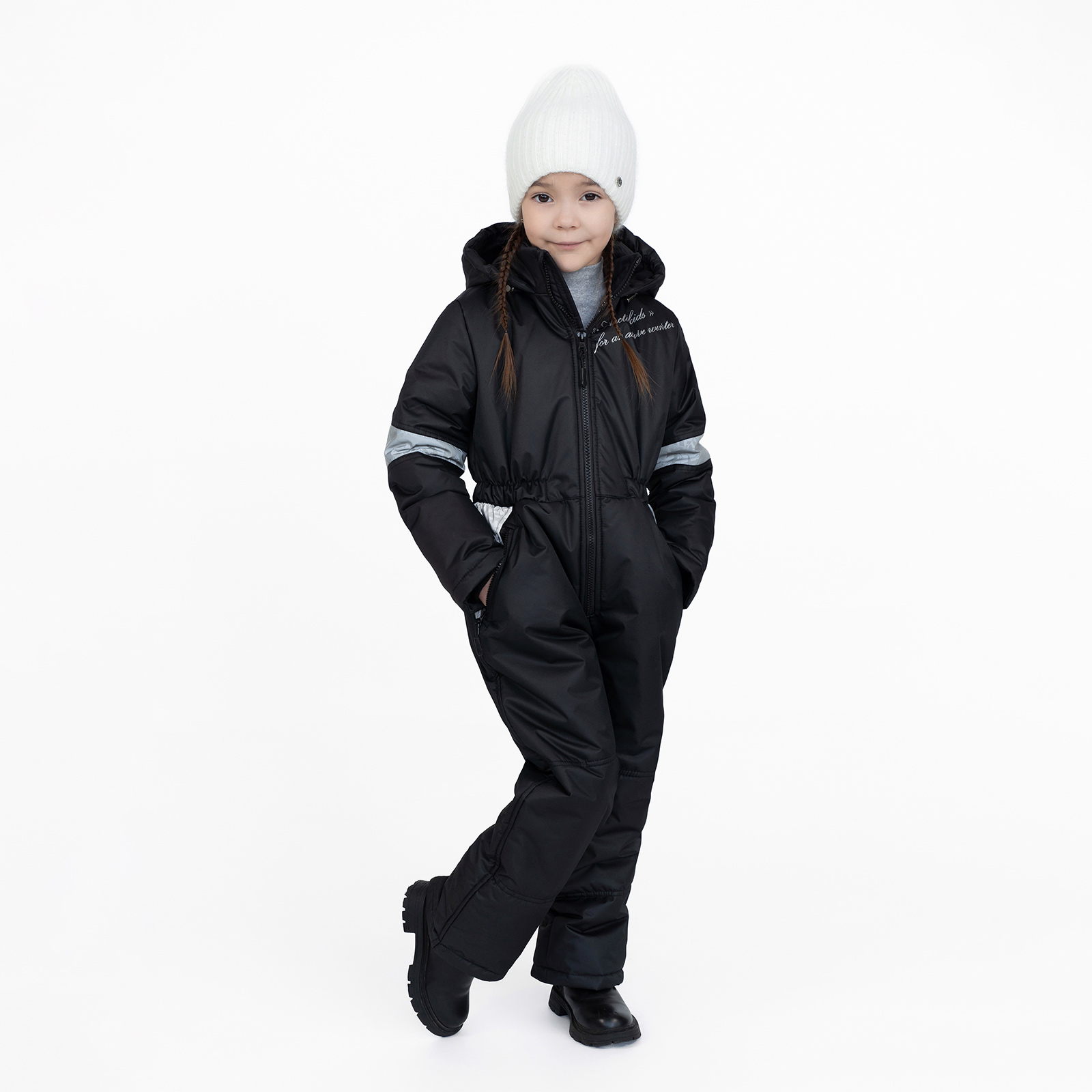 Комбинезон зимний Arctic kids 30-041 черный - фото 16